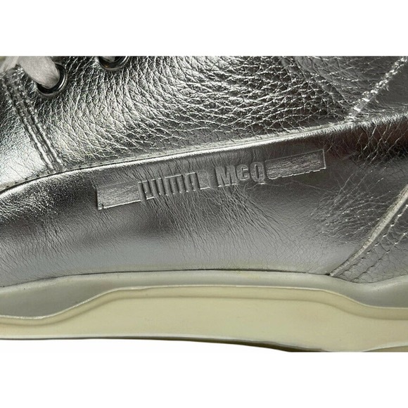 Mens Alexander Mcqueen x Puma Move Mid Metallic Silver Sneakers 361673-01 US 8.5 main image 5